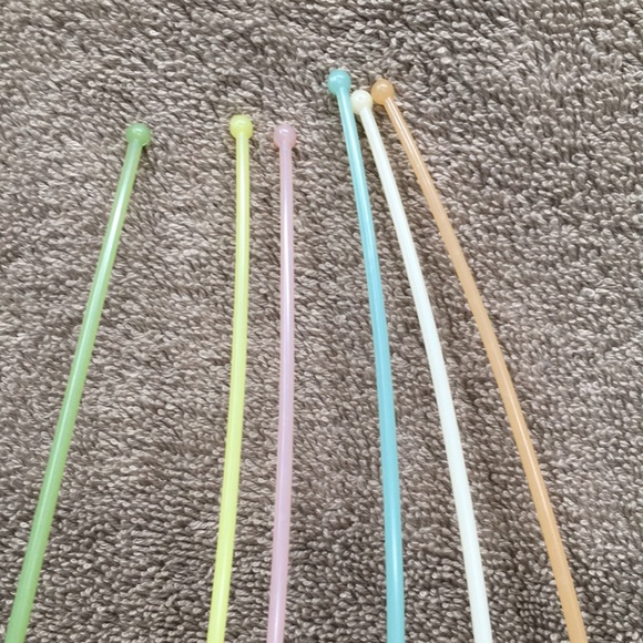 Tupperware Pastel Ice Tea Cocktail Stirring Spoons - Picture 4 of 7